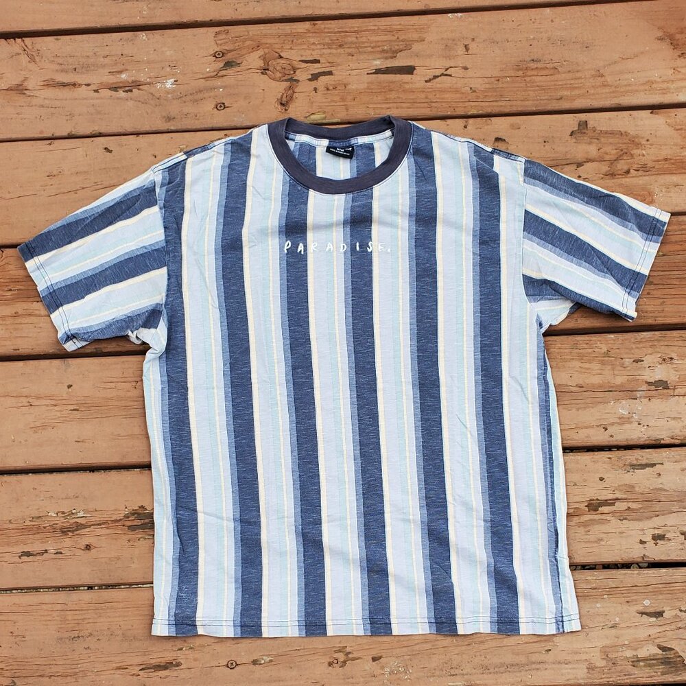 Paradise Cotton On Faded Stripped Tee - Size M